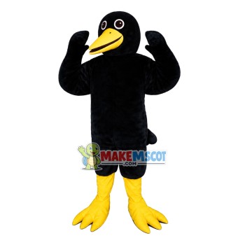 Blackbird Blackie Mascot Costume Blackbird Blackie Mascot Costume