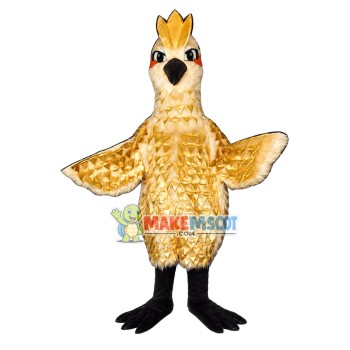 Golden Phoenix Mascot Costume Golden Phoenix Mascot Costume