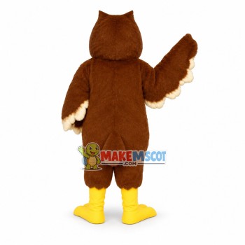 Brown Bran Owl Mascot Costume Brown Bran Owl Mascot Costume