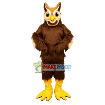 Brown Great Horned Owl Long Fur Mascot Costume Brown Great Horned Owl Long Fur Mascot Costume