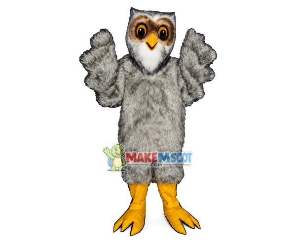 Adult Grey Owl Mascot Costume	