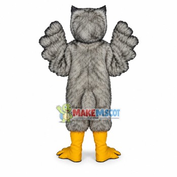 Adult Grey Owl Mascot Costume Adult Grey Owl Mascot Costume
