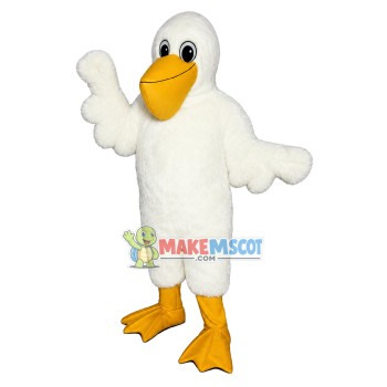Great White Pelican Mascot Adult Costume