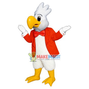 Mr. White Cockatoo Mascot Adult Costume Mr. White Cockatoo Mascot Adult Costume