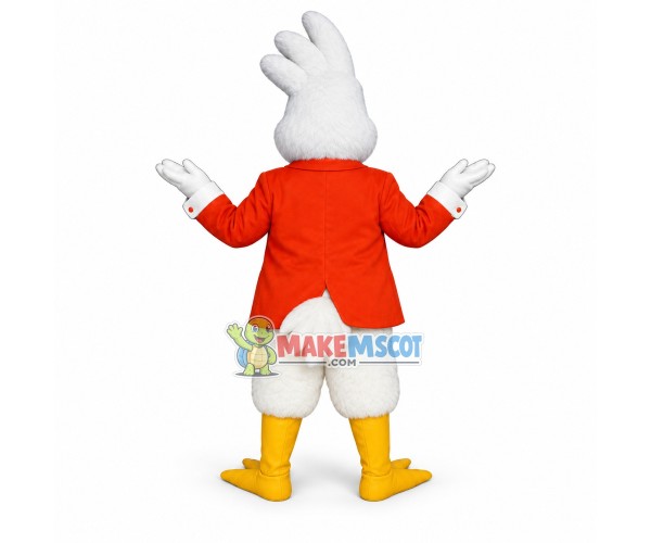 Mr. White Cockatoo Mascot Adult Costume Mr. White Cockatoo Mascot Adult Costume