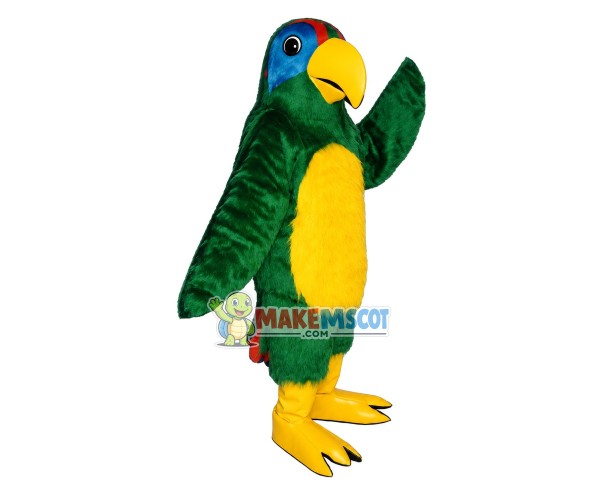 Green-cheeked Amazon Parrot Mascot Costume Green-cheeked Amazon Parrot Mascot Costume