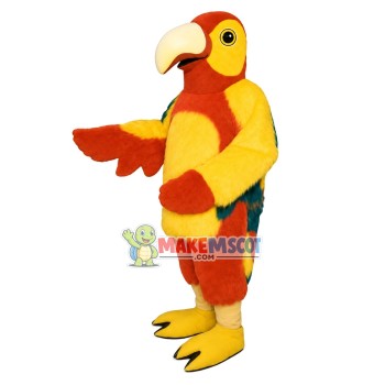 Tropical Yellow Parrot Mascot Costume Tropical Yellow Parrot Mascot Costume