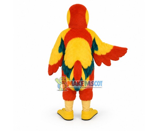 Tropical Yellow Parrot Mascot Costume Tropical Yellow Parrot Mascot Costume
