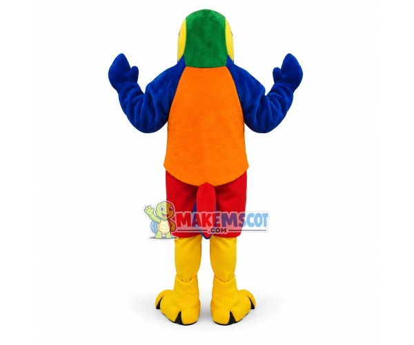 Colorful Parrot Mascot Costume Colorful Parrot Mascot Costume