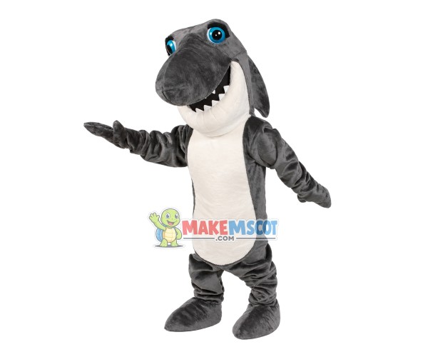 College Shark Mascot Costume