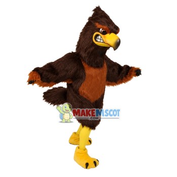 Fierce Long-crested Eagle Long Fur Mascot Costume Fierce Long-crested Eagle Long Fur Mascot Costume