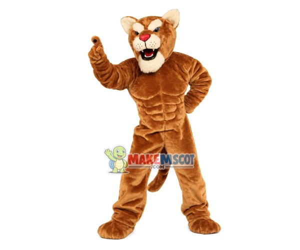 Power Fierce Cougar Mascot Costume