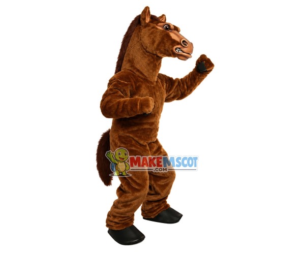Fierce Brown Horse Mascot Costume