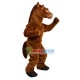 Fierce Brown Horse Mascot Costume Fierce Brown Horse Mascot Costume