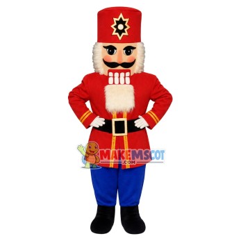 Christmas Wooden Soldier Nutcracker Mascot Costume Christmas Wooden Soldier Nutcracker Mascot Costume