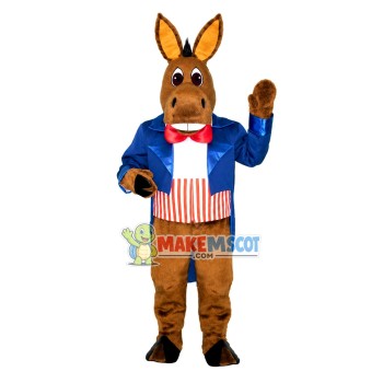 American Gentleman Donkey Mascot Costume