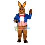 American Gentleman Donkey Mascot Costume
