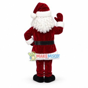 Enthusiastic Santa Claus Mascot Costume Enthusiastic Santa Claus Mascot Costume