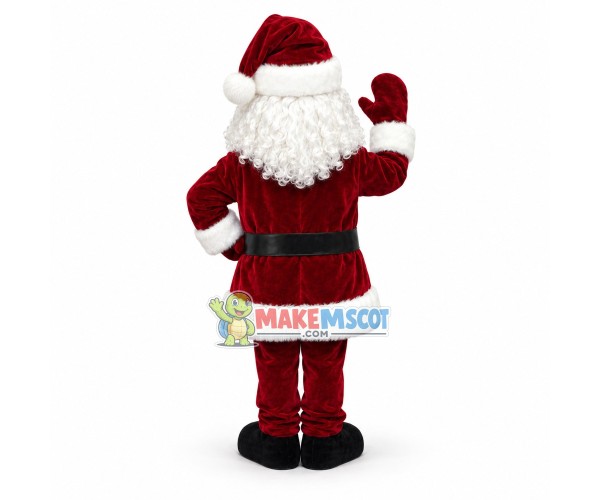 Enthusiastic Santa Claus Mascot Costume Enthusiastic Santa Claus Mascot Costume