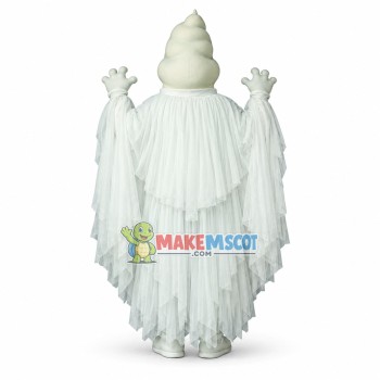 Mischievous Ghost Mascot Costume For Halloween Party Mischievous Ghost Mascot Costume For Halloween Party