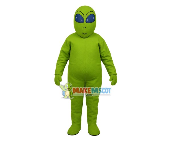 Cartoon Green Alien Mascot Costume Cartoon Green Alien Mascot Costume