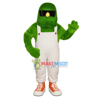 Cool Furry Green Monster Mascot Costume Cool Furry Green Monster Mascot Costume