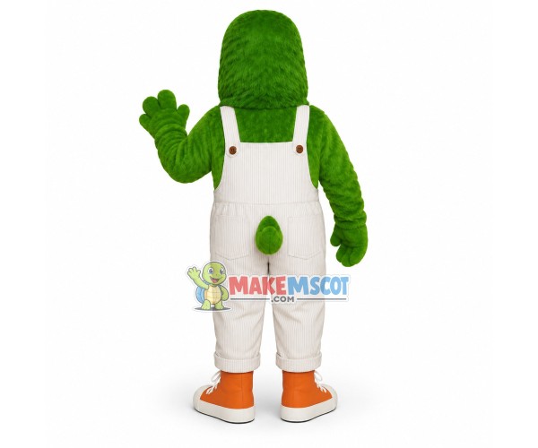 Cool Furry Green Monster Mascot Costume Cool Furry Green Monster Mascot Costume
