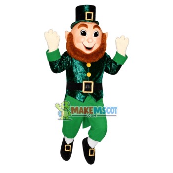 Smiling Leprechaun Mascot Costume Smiling Leprechaun Mascot Costume
