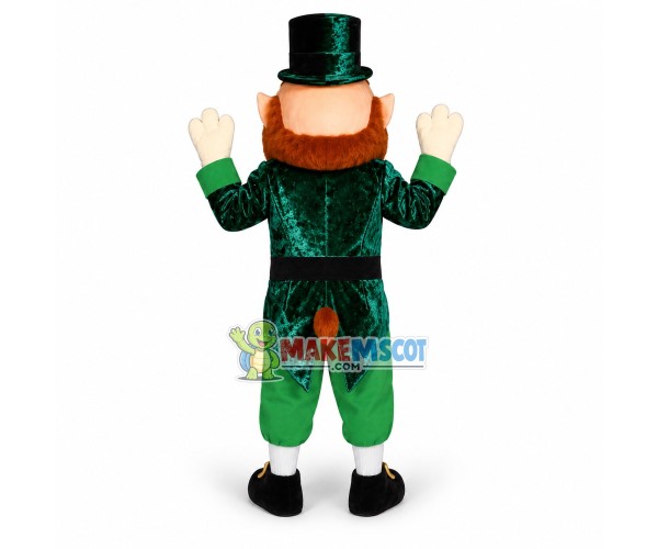 Smiling Leprechaun Mascot Costume Smiling Leprechaun Mascot Costume