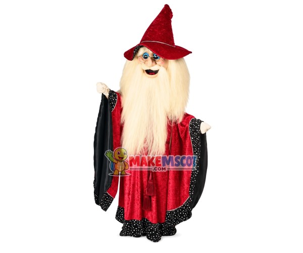 Merlin Wizard Mascot Costume Merlin Wizard Mascot Costume