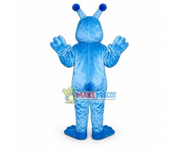 Blue Slug Mascot Costume 
