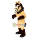 Beige Horse With Harness Mascot Costume Beige Horse With Harness Mascot Costume