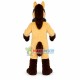 Beige Horse With Harness Mascot Costume Beige Horse With Harness Mascot Costume
