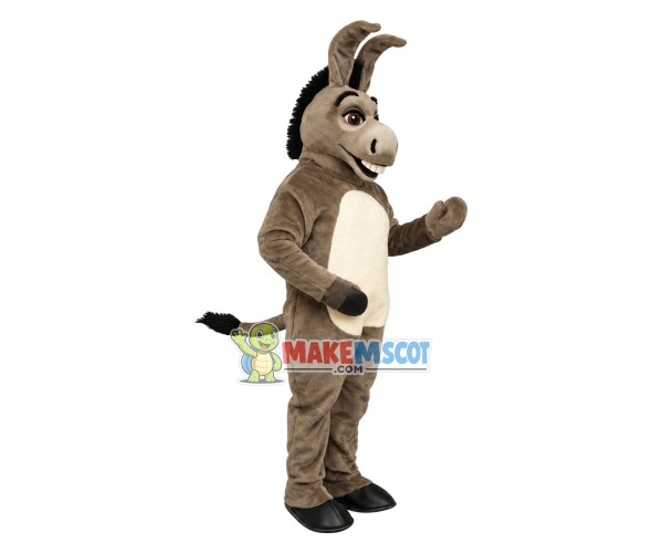 Optimistic Donkey Mascot Costume Optimistic Donkey Mascot Costume