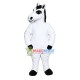 White Horse Lightweight Mascot Costume White Horse Lightweight Mascot Costume