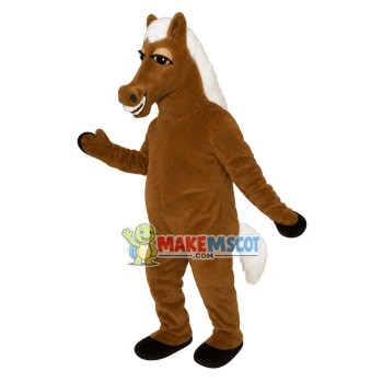 Brown Icelandic Horse Lightweight Mascot Costume Brown Icelandic Horse Lightweight Mascot Costume