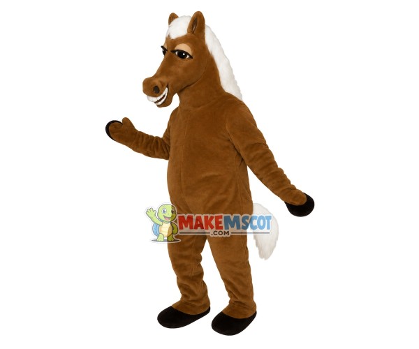 Brown Icelandic Horse Lightweight Mascot Costume 