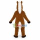 Brown Icelandic Horse Lightweight Mascot Costume Brown Icelandic Horse Lightweight Mascot Costume