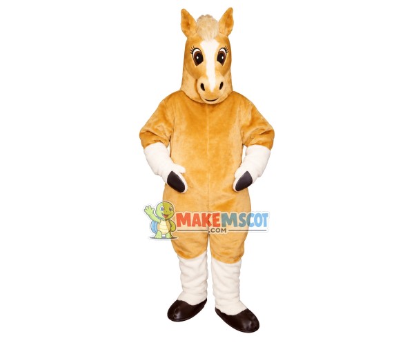 Palomino Horse Lightweight Mascot Costume Palomino Horse Lightweight Mascot Costume