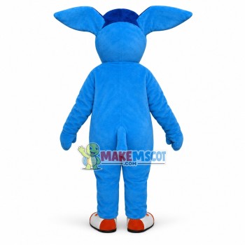 Simply Blue Aardvark Mascot Cartoon Costume Simply Blue Aardvark Mascot Cartoon Costume