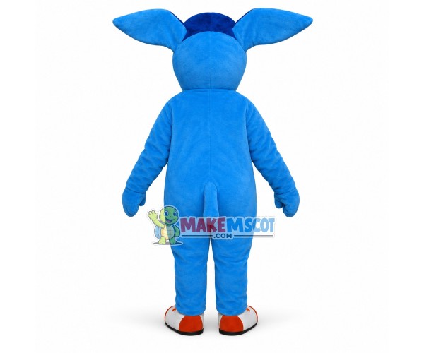 Simply Blue Aardvark Mascot Cartoon Costume Simply Blue Aardvark Mascot Cartoon Costume