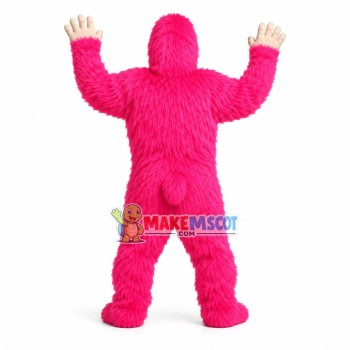 Amusing Pink Gorilla Mascot Costume Amusing Pink Gorilla Mascot Costume