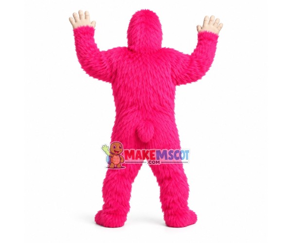 Amusing Pink Gorilla Mascot Costume