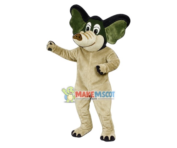 Beige African Elephant Lightweight Mascot Costume Beige African Elephant Lightweight Mascot Costume