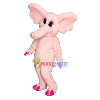 Charming Pink Elephant Lightweight Mascot Costume