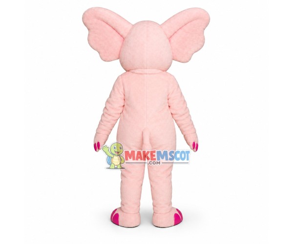 Charming Pink Elephant Lightweight Mascot Costume Charming Pink Elephant Lightweight Mascot Costume