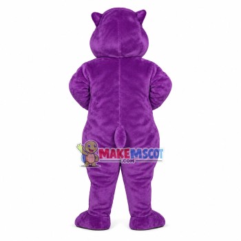 Cute Purple Baby Hippo Mascot Costume Cute Purple Baby Hippo Mascot Costume