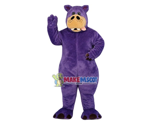 Lovely Herbie the Purple Hippopotamus Lightweight Mascot Costume Lovely Herbie the Purple Hippopotamus Lightweight Mascot Costume
