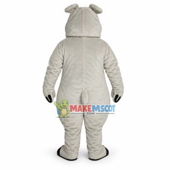 Grey Hippopotamus Lightweight Mascot Costume