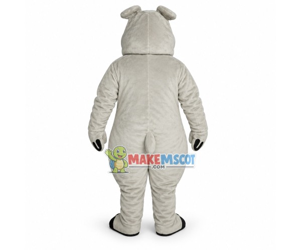 Grey Hippopotamus Lightweight Mascot Costume Grey Hippopotamus Lightweight Mascot Costume